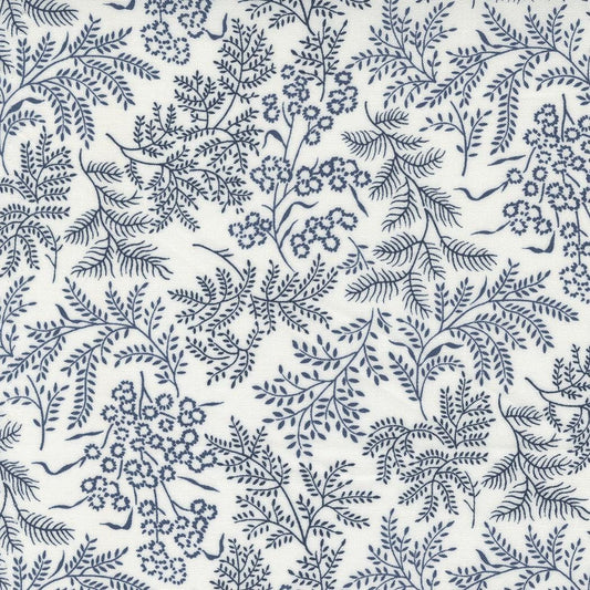 Nantucket Summer Sconset Landscape Nature Cream Navy by Camille Roskelley for Moda Fabrics - 55261 21