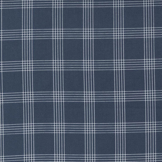 Nantucket Summer Plaid Checks Plaids Navy by Camille Roskelley for Moda Fabrics - 55262 13