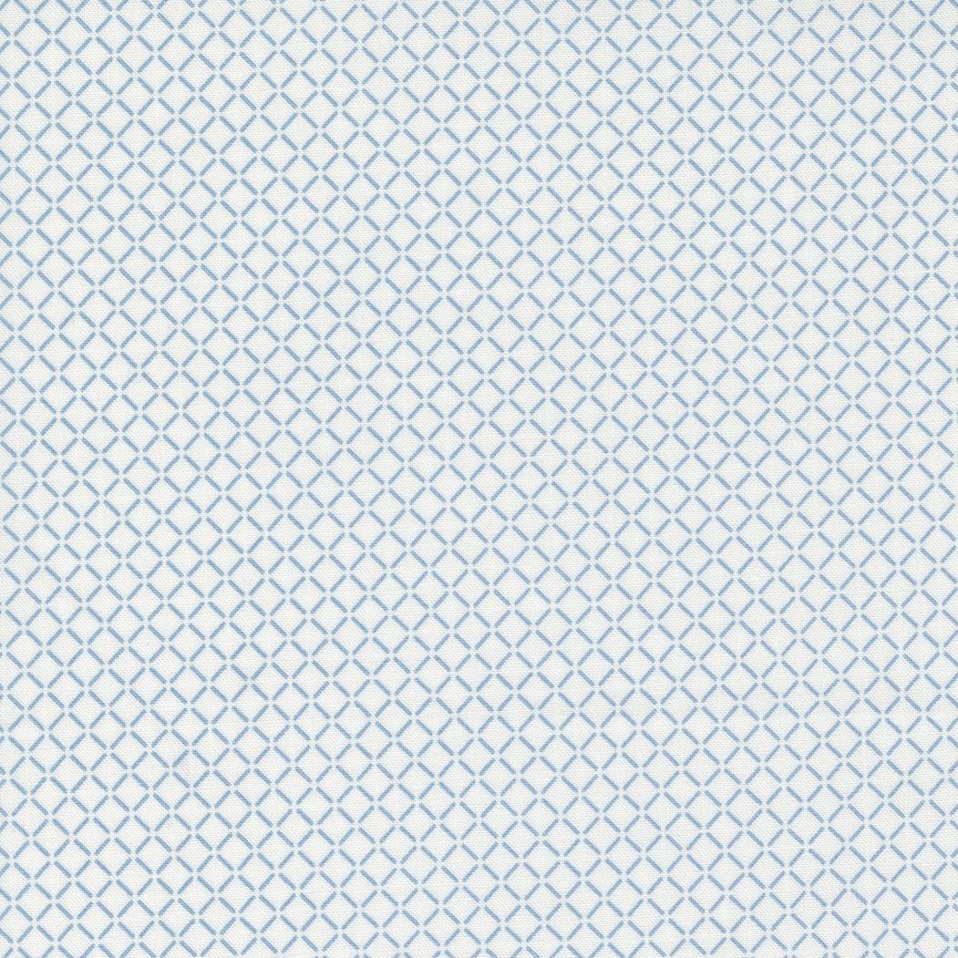 Nantucket Summer Sail Check Plaids Cream Blue by Camille Roskelley for Moda Fabrics - 55265 24