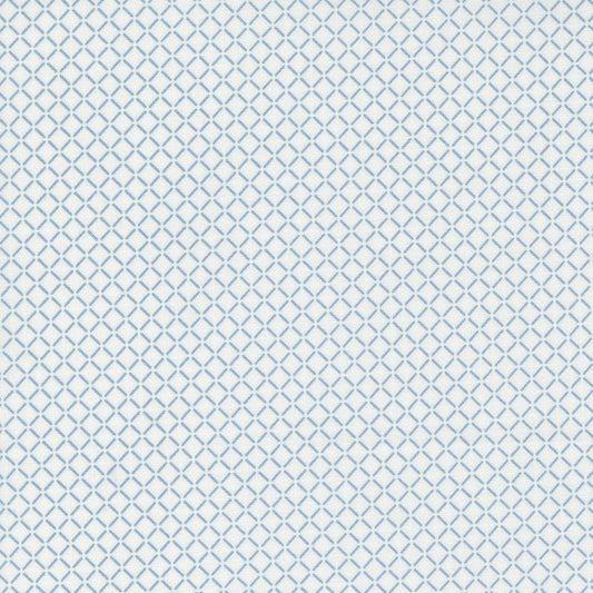 Nantucket Summer Sail Check Plaids Cream Blue by Camille Roskelley for Moda Fabrics - 55265 24