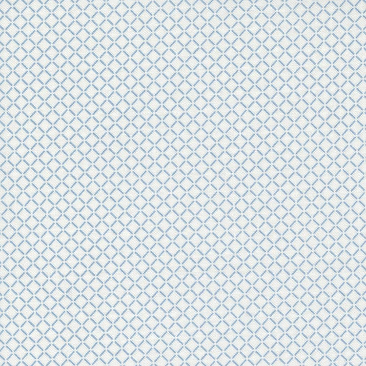 Nantucket Summer Sail Check Plaids Cream Blue by Camille Roskelley for Moda Fabrics - 55265 24