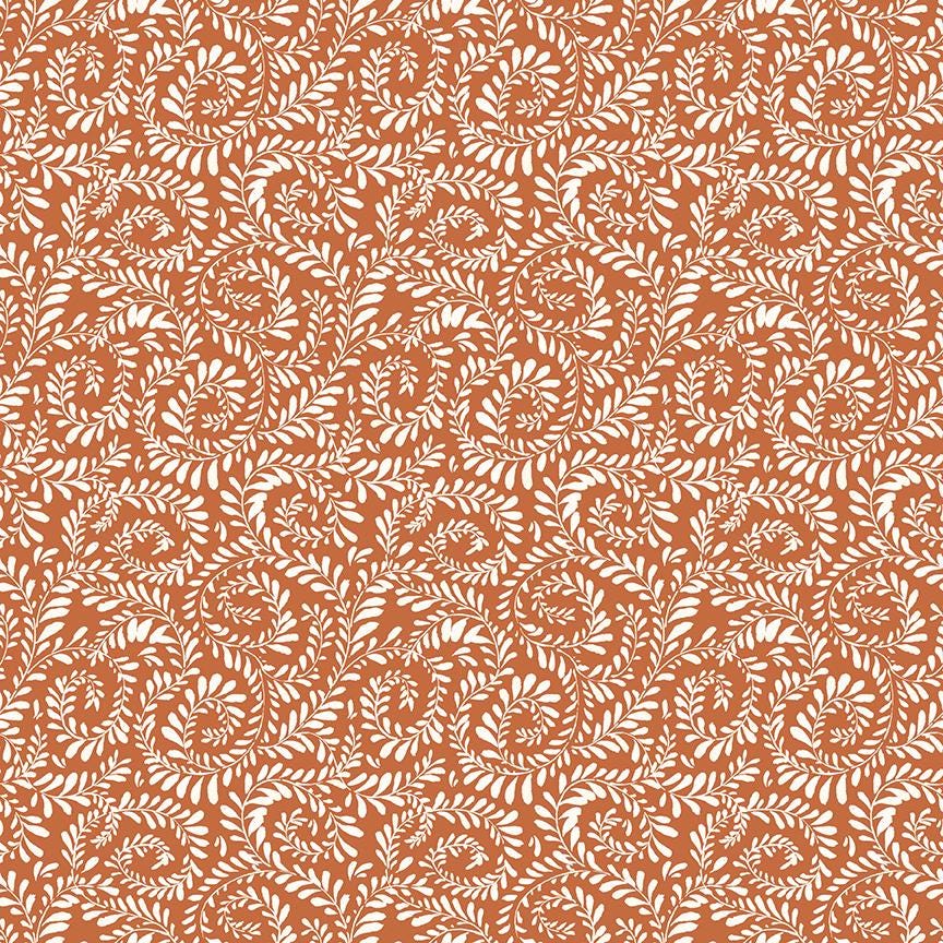 Sunflower Whispers Ferns Pumpkin by Lisa Audit for Riley Blake Designs - C16672-PUMPKIN