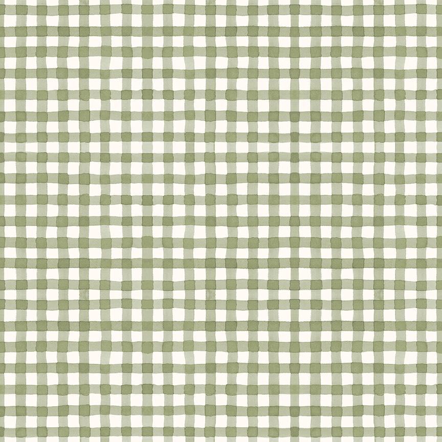 Sunflower Whispers Gingham Green by Lisa Audit for Riley Blake Designs - C16674-GREEN
