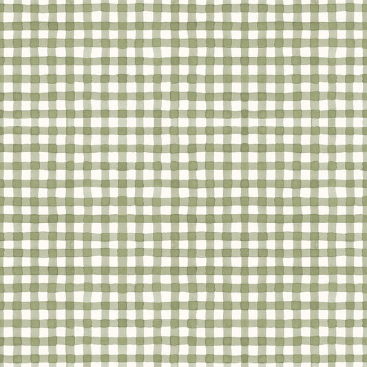 Sunflower Whispers Gingham Green by Lisa Audit for Riley Blake Designs - C16674-GREEN