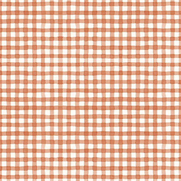 Sunflower Whispers Gingham Pumpkin by Lisa Audit for Riley Blake Designs - C16674-PUMPKIN
