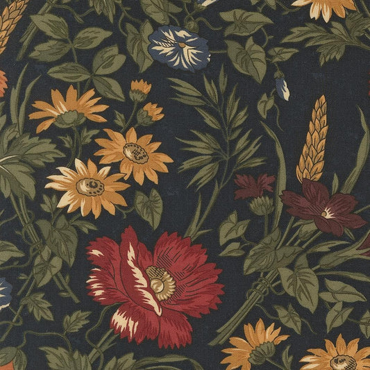 Wheatland Cornflower Wheatland Florals by Kansas Troubles Quilters for Moda Fabrics - 9790 14