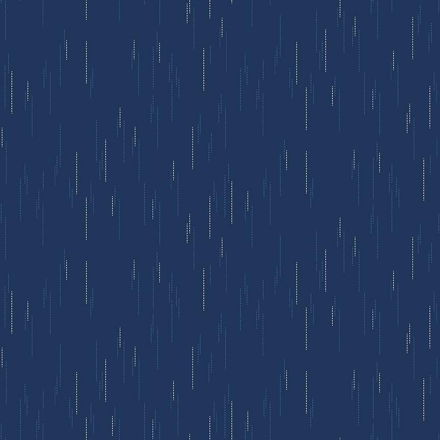 Essence Raindrops Navy by Fran Gulick for Riley Blake Designs - C16461-NAVY