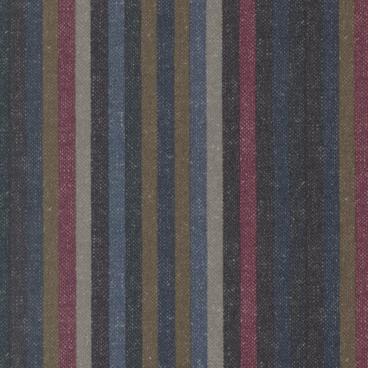 Prairie Gather Flan Brown Lumberjack Stripe Stripes by Primitive Gatherings for Moda Fabrics - 49310 20F