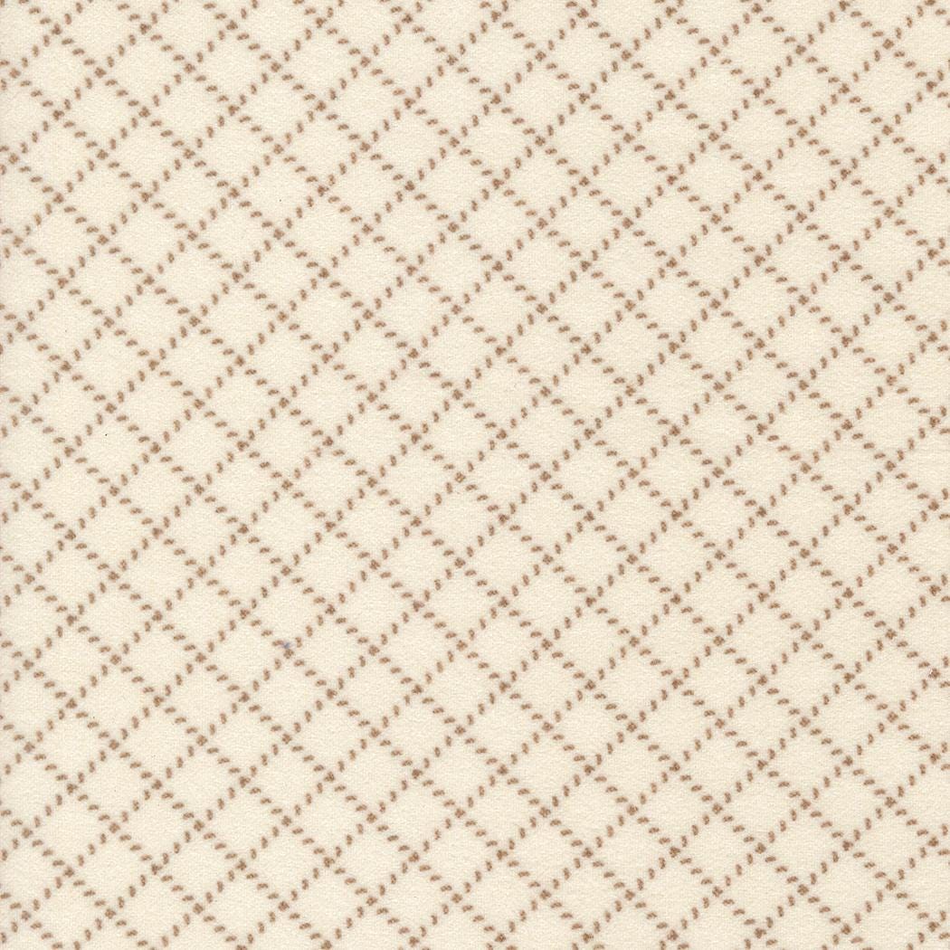 Prairie Gather Flan Porcelain Stitched Grid Blenders Lattice by Primitive Gatherings for Moda Fabrics - 49315 11F