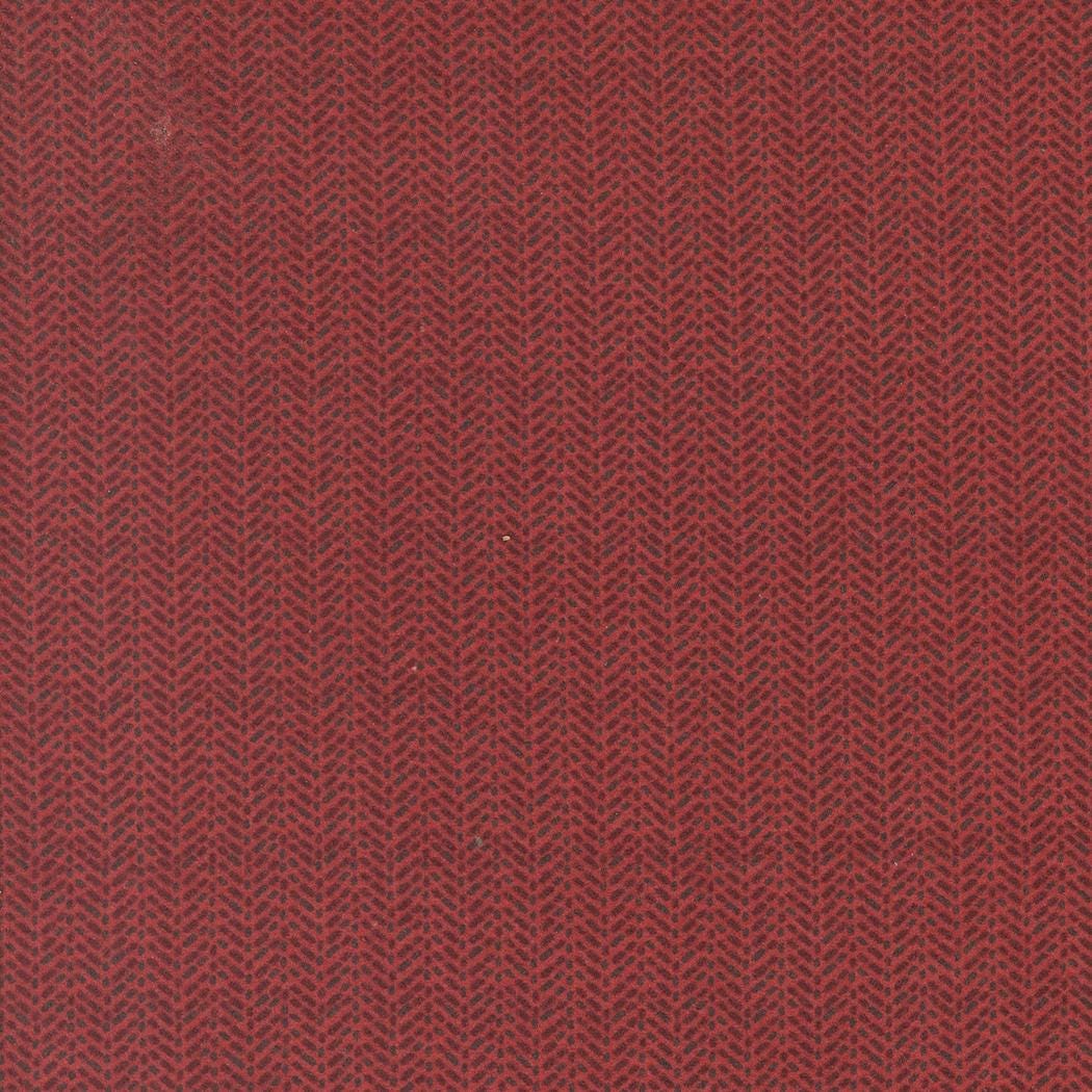 Prairie Gather Flan Brick Herring Bone Stripe Stripes Herring Bone by Primitive Gatherings for Moda Fabrics - 49318 20F