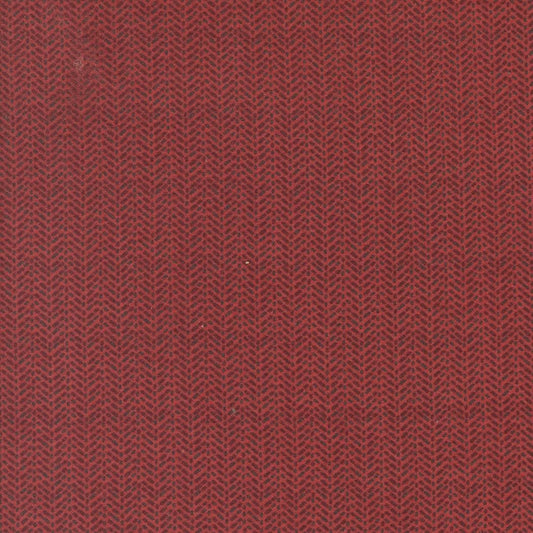 Prairie Gather Flan Brick Herring Bone Stripe Stripes Herring Bone by Primitive Gatherings for Moda Fabrics - 49318 20F