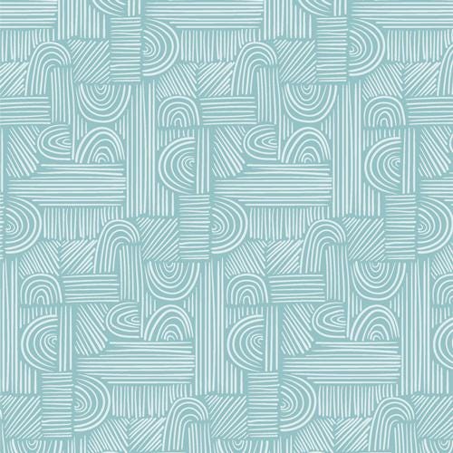 Botanica Moment of Zen Aqua by AGF Studio for Art Gallery Fabrics - CUR8BT204