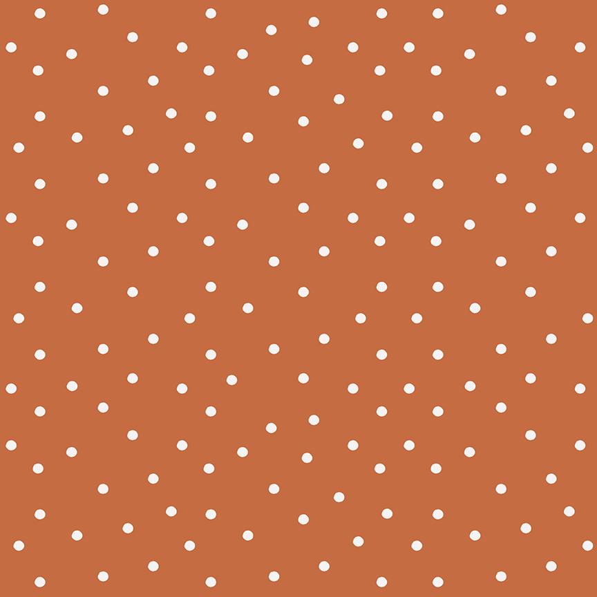 Sunflower Whispers Dots Pumpkin by Lisa Audit for Riley Blake Designs - C16673-PUMPKIN
