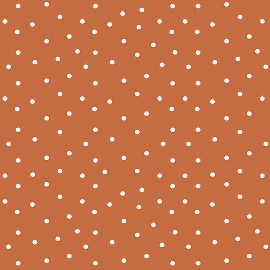 Sunflower Whispers Dots Pumpkin by Lisa Audit for Riley Blake Designs - C16673-PUMPKIN