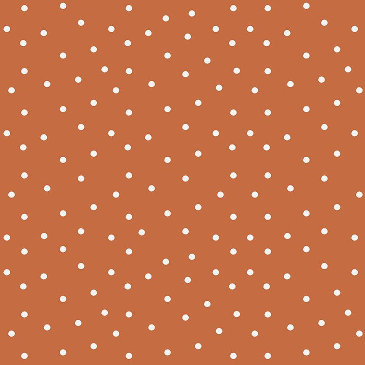 Sunflower Whispers Dots Pumpkin by Lisa Audit for Riley Blake Designs - C16673-PUMPKIN