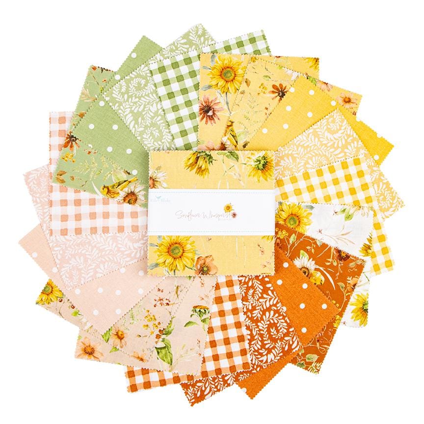 Sunflower Whispers 5" Stacker by Lisa Audit for Riley Blake Design Fabrics - 5-16670-42