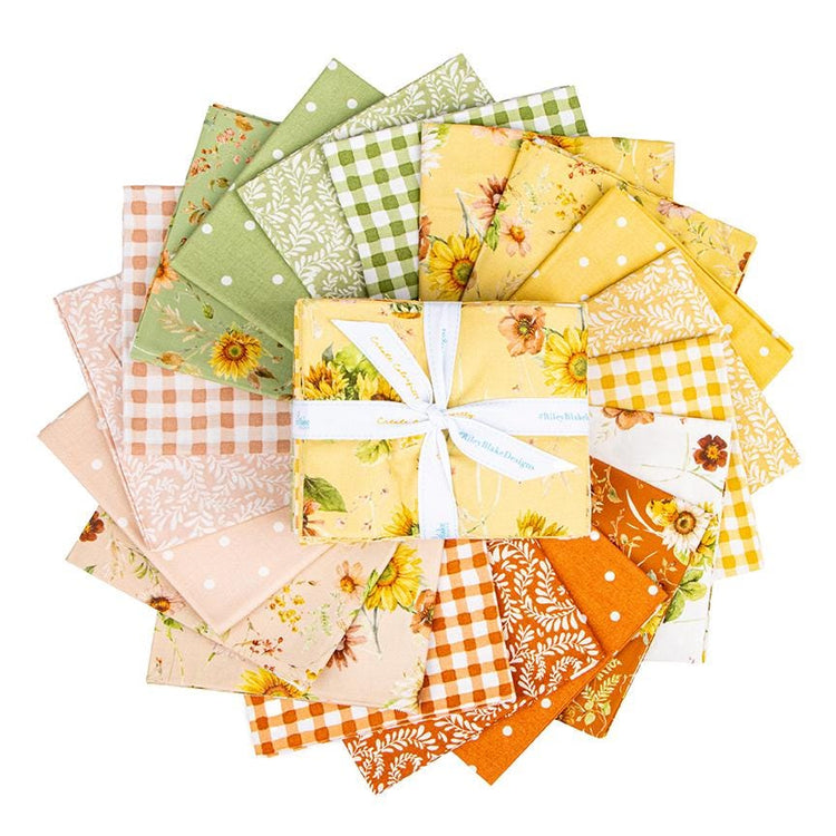 Sunflower Whispers Fat Quarter Bundle by Lisa Audit for Riley Blake Designs - FQ-16670-19 (19 pieces)