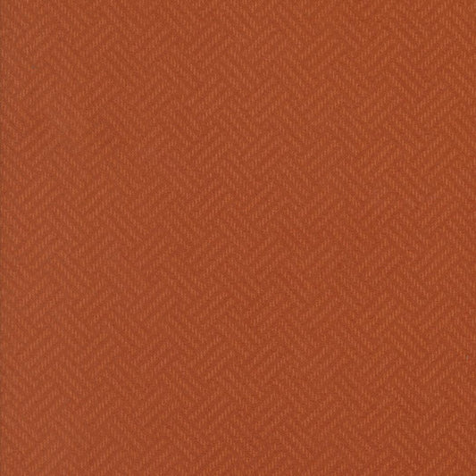 Prairie Gather Flan Rust Basket Weave Blenders by Primitive Gatherings for Moda Fabrics - 49312 21F