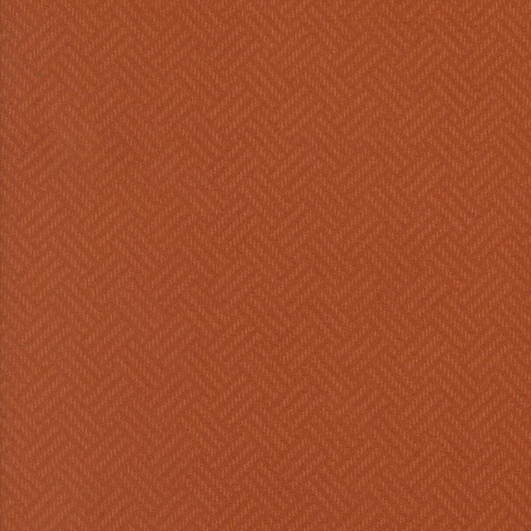 Prairie Gather Flan Rust Basket Weave Blenders by Primitive Gatherings for Moda Fabrics - 49312 21F