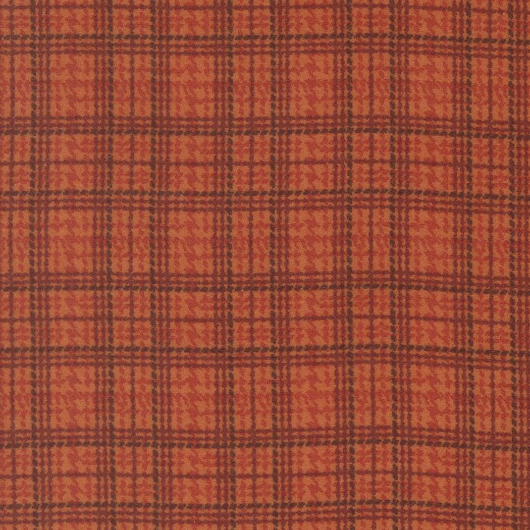 Prairie Gather Flan Rust Mini Plaid Checka and Plaids by Primitive Gatherings for Moda Fabrics - 49314 21F