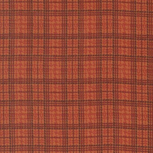 Prairie Gather Flan Rust Mini Plaid Checka and Plaids by Primitive Gatherings for Moda Fabrics - 49314 21F