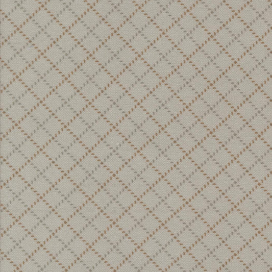 Prairie Gather Flan Feather Stitched Grid Blenders Lattice by Primitive Gatherings for Moda Fabrics - 49315 12F