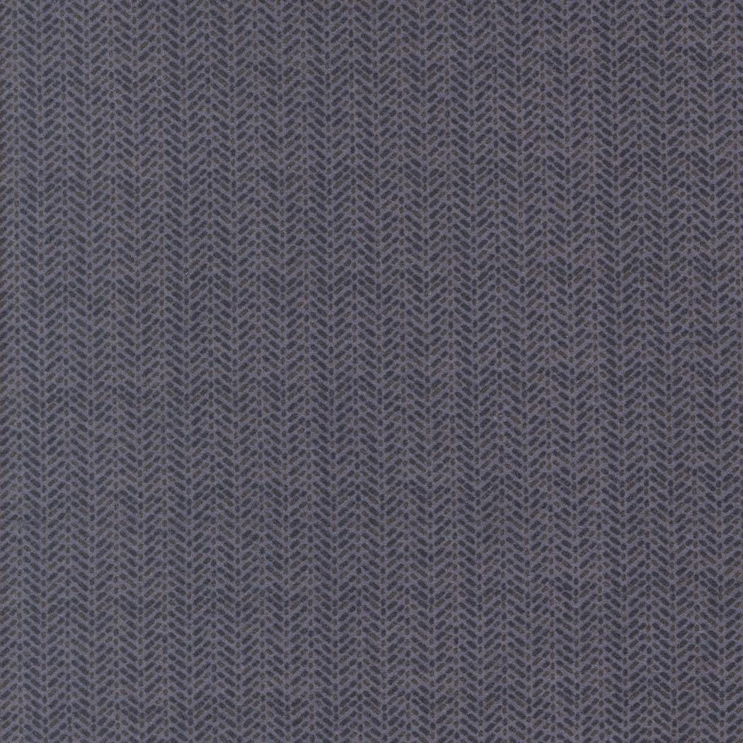Prairie Gather Flan Indigo Herring Bone Stripe Stripes Herring Bone by Primitive Gatherings for Moda Fabrics - 49318 16F