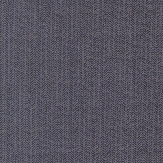 Prairie Gather Flan Indigo Herring Bone Stripe Stripes Herring Bone by Primitive Gatherings for Moda Fabrics - 49318 16F