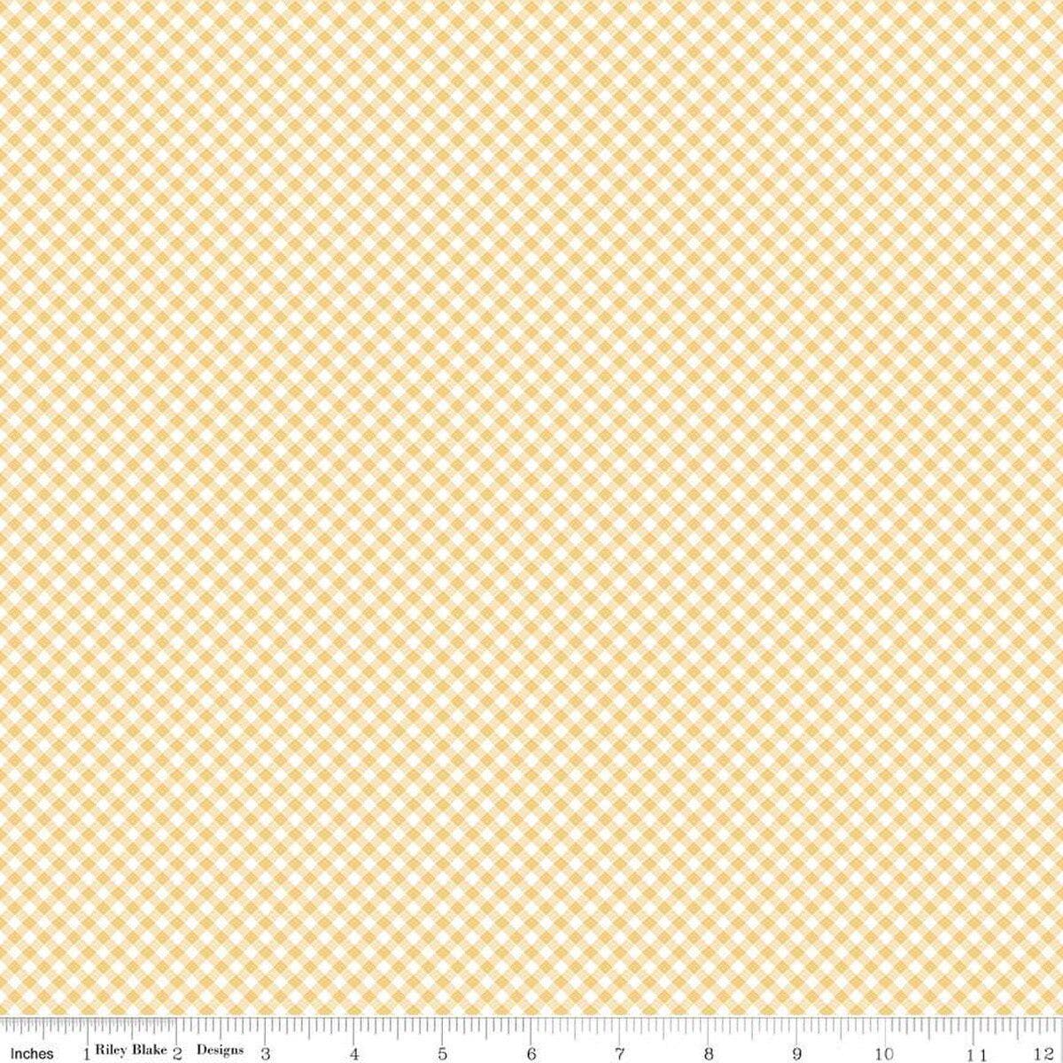 Baby Girl Gingham Yellow by Lori Whitlock for Riley Blake Designs - C16775-YELLOW