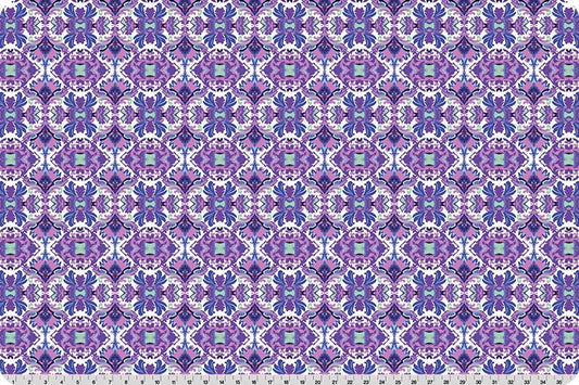 Quilting Cuddle Wanderlust Damask Blue by Shannon Fabrics