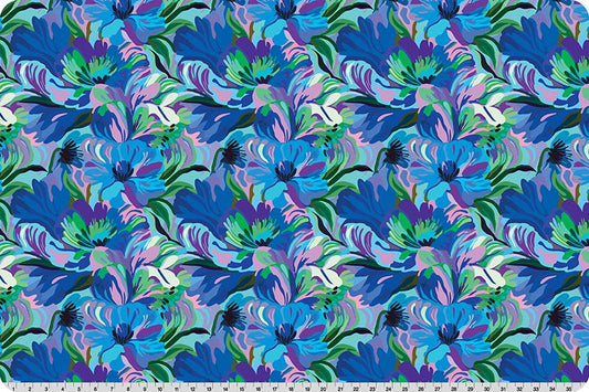Quilting Cuddle Wanderlust Florals Blue by Shannon Fabrics