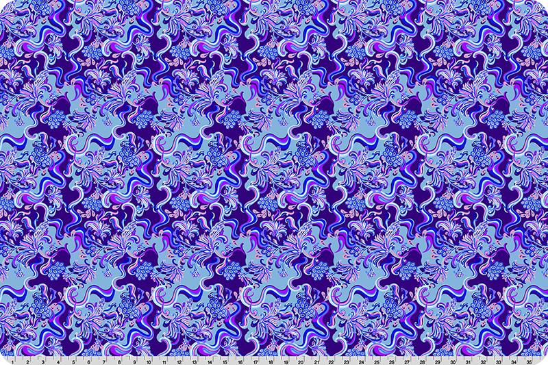 Quilting Cuddle Wanderlust Paisley Blue by Shannon Fabrics