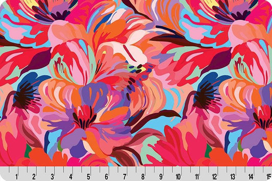 Quilting Cuddle Wanderlust Florals Pink by Shannon Fabrics