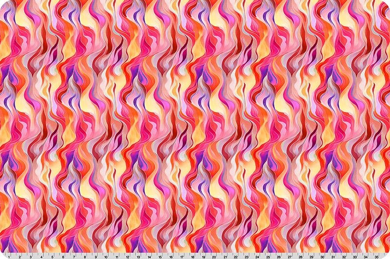 Quilting Cuddle Wanderlust Rainbow Pink by Shannon Fabrics