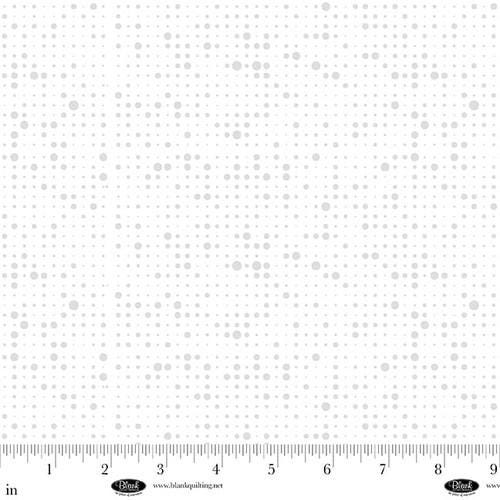 Morning Mist IX Formatted Dots White On White by Satin Moon Designs for Blank Quilting Corporation - 4336-01W