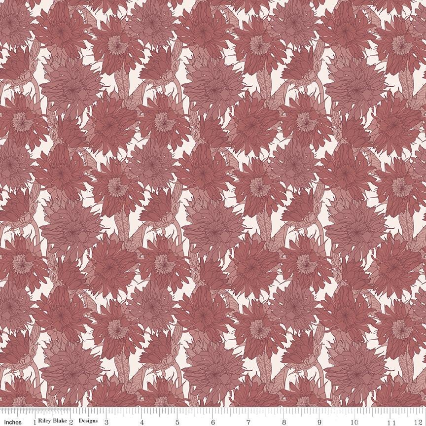 Evening on the Prairie Sunflower Dusty Rose by Modern Prairie for Riley Blake Designs - C16741-DUSTYROSE