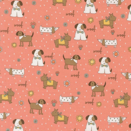 Lucky Puppy Parade Novelty Dogs Parade Flower by Sweetwater for Moda Fabrics - 55700 13