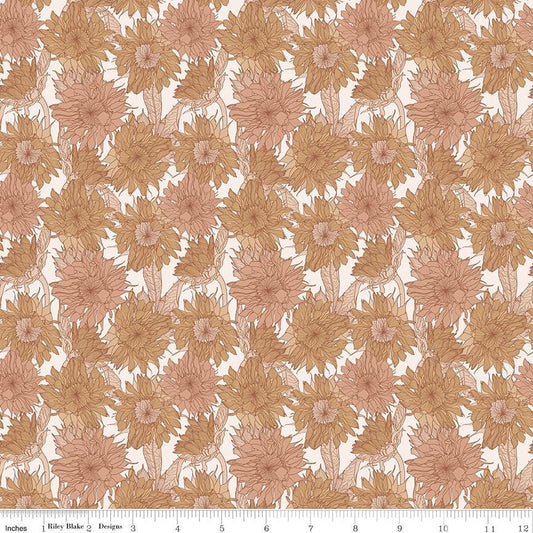 Evening on the Prairie Sunflower Sienna by Modern Prairie for Riley Blake Designs - C16741-SIENNA