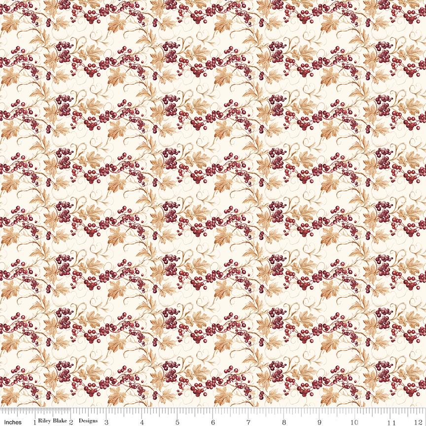 Evening on the Prairie Prairie Berries Cream by Modern Prairie for Riley Blake Designs - C16742-CREAM