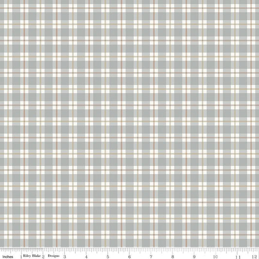 Evening on the Prairie Picnic Plaid Stone by Modern Prairie for Riley Blake Designs - C16744-STONE
