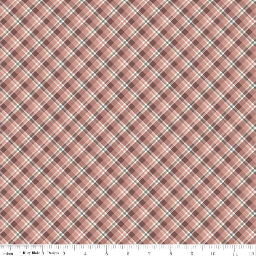 Evening on the Prairie Prairie Plaid Dusty Rose by Modern Prairie for Riley Blake Designs - C16745-DUSTYROSE