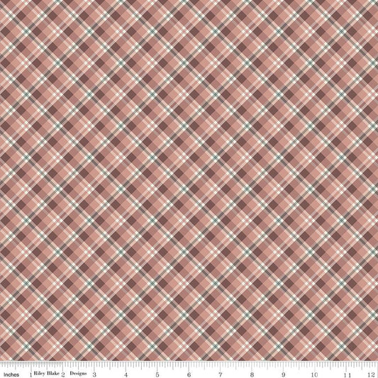 Evening on the Prairie Prairie Plaid Dusty Rose by Modern Prairie for Riley Blake Designs - C16745-DUSTYROSE