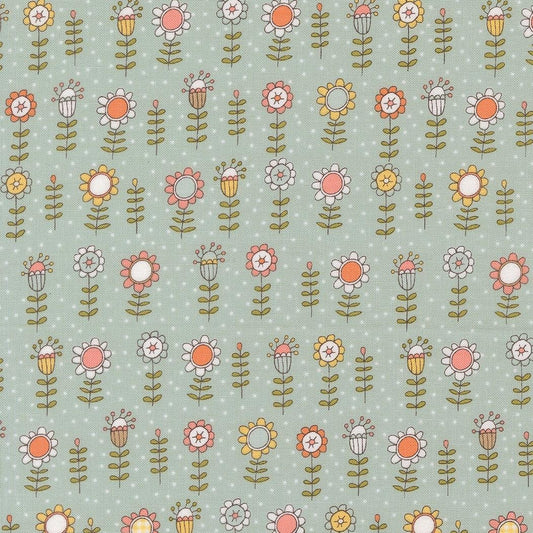 Lucky Bloom Florals Parade Sky by Sweetwater for Moda Fabrics - 55701 12