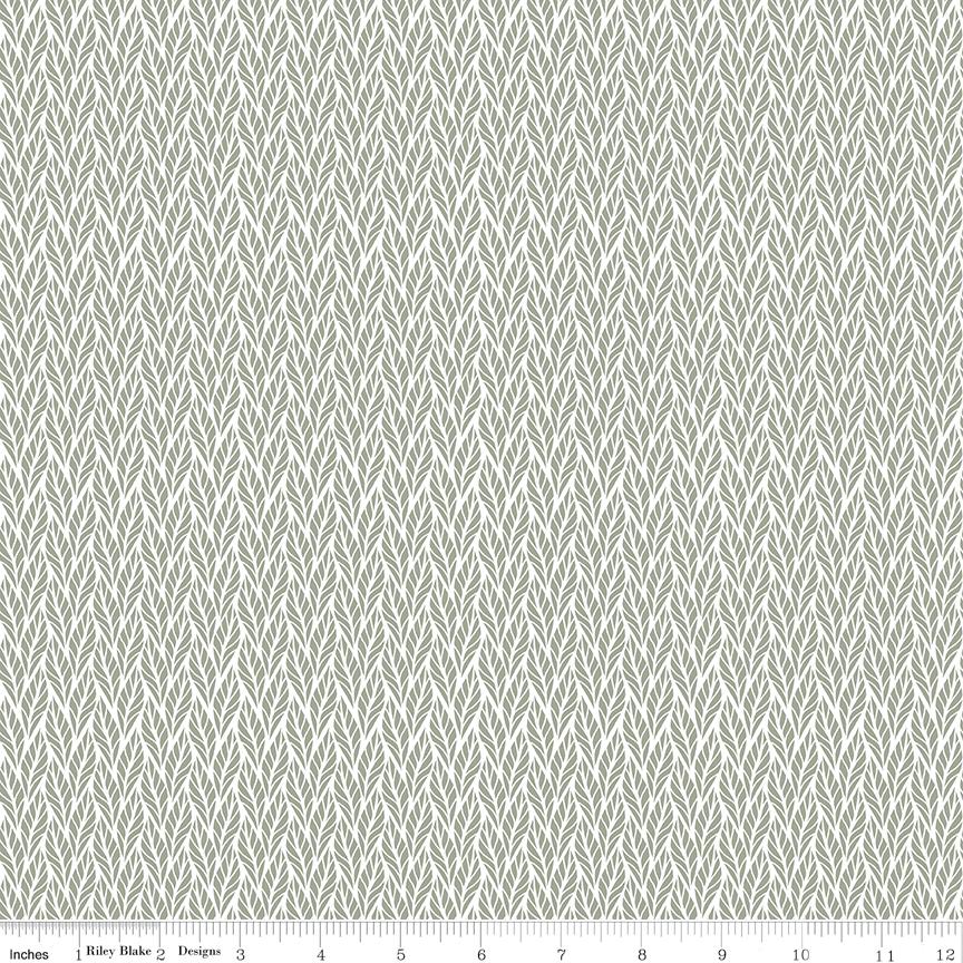 Evening on the Prairie Geo Leaves Green by Modern Prairie for Riley Blake Designs - C16750-GREEN