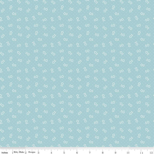 Mary Catherine Flower Dots Songbird by Amy Smart for Riley Blake Designs - C16705-SONGBIRD
