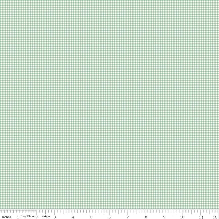 Mary Catherine Gingham Sage by Amy Smart for Riley Blake Designs - C16706-SAGE