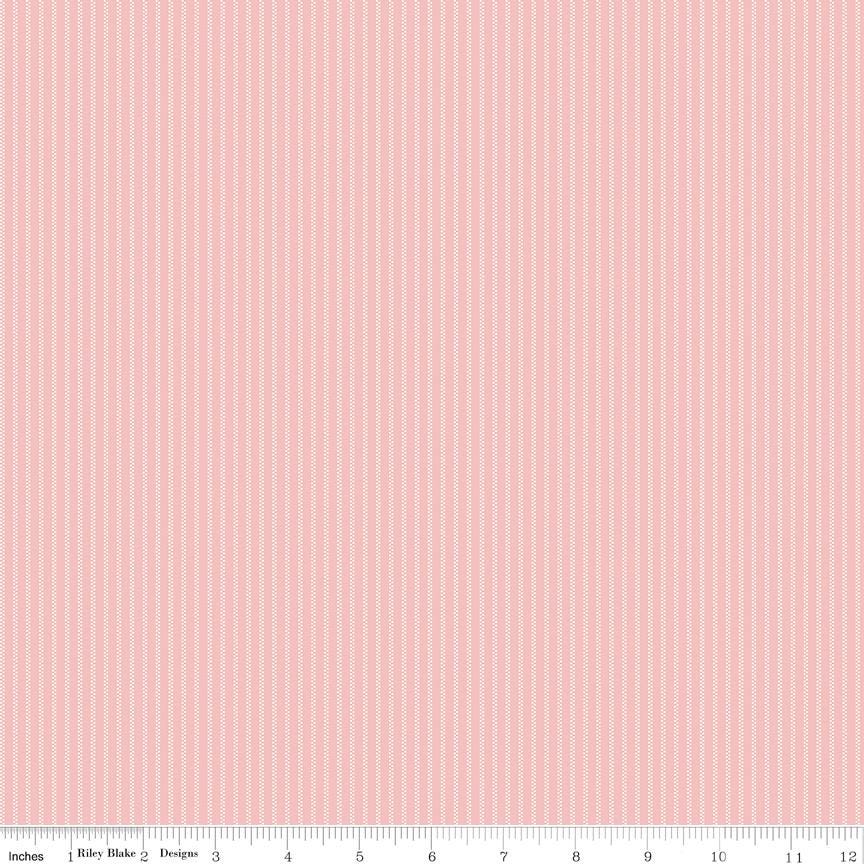 Mary Catherine Stripe Rose by Amy Smart for Riley Blake Designs - C16708-ROSE