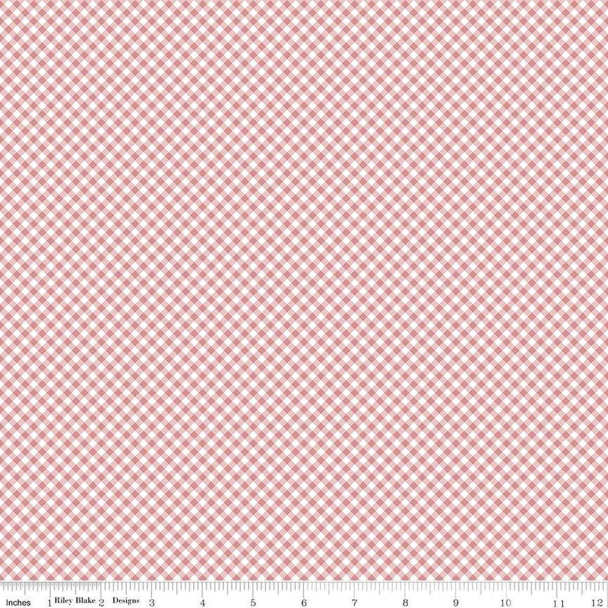 Baby Girl Gingham Rose by Lori Whitlock for Riley Blake Designs - C16775-ROSE