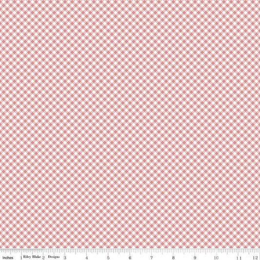 Baby Girl Gingham Rose by Lori Whitlock for Riley Blake Designs - C16775-ROSE