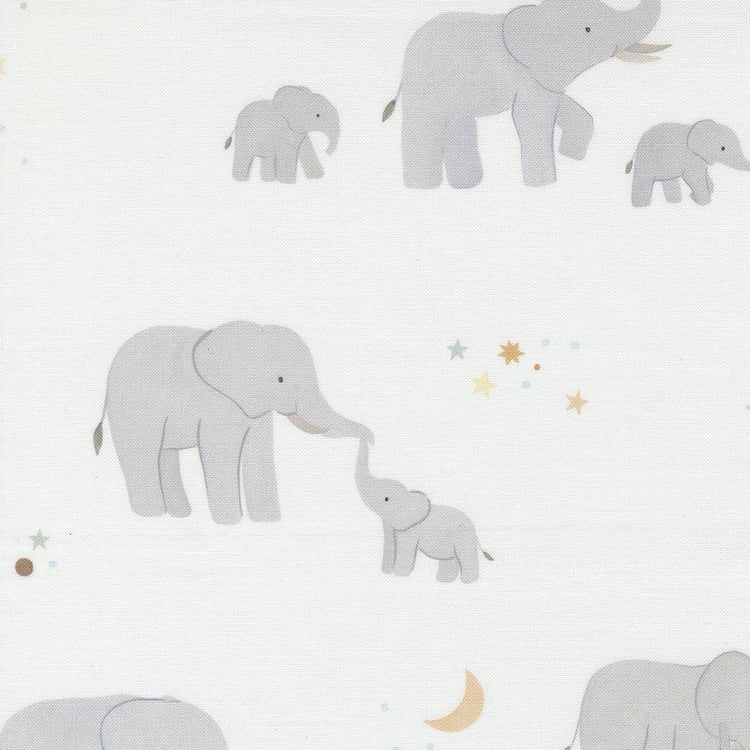 To The Moon And Back Dove Elephant Baby Novalty by Paper + Cloth for Moda Fabrics - 25900 11